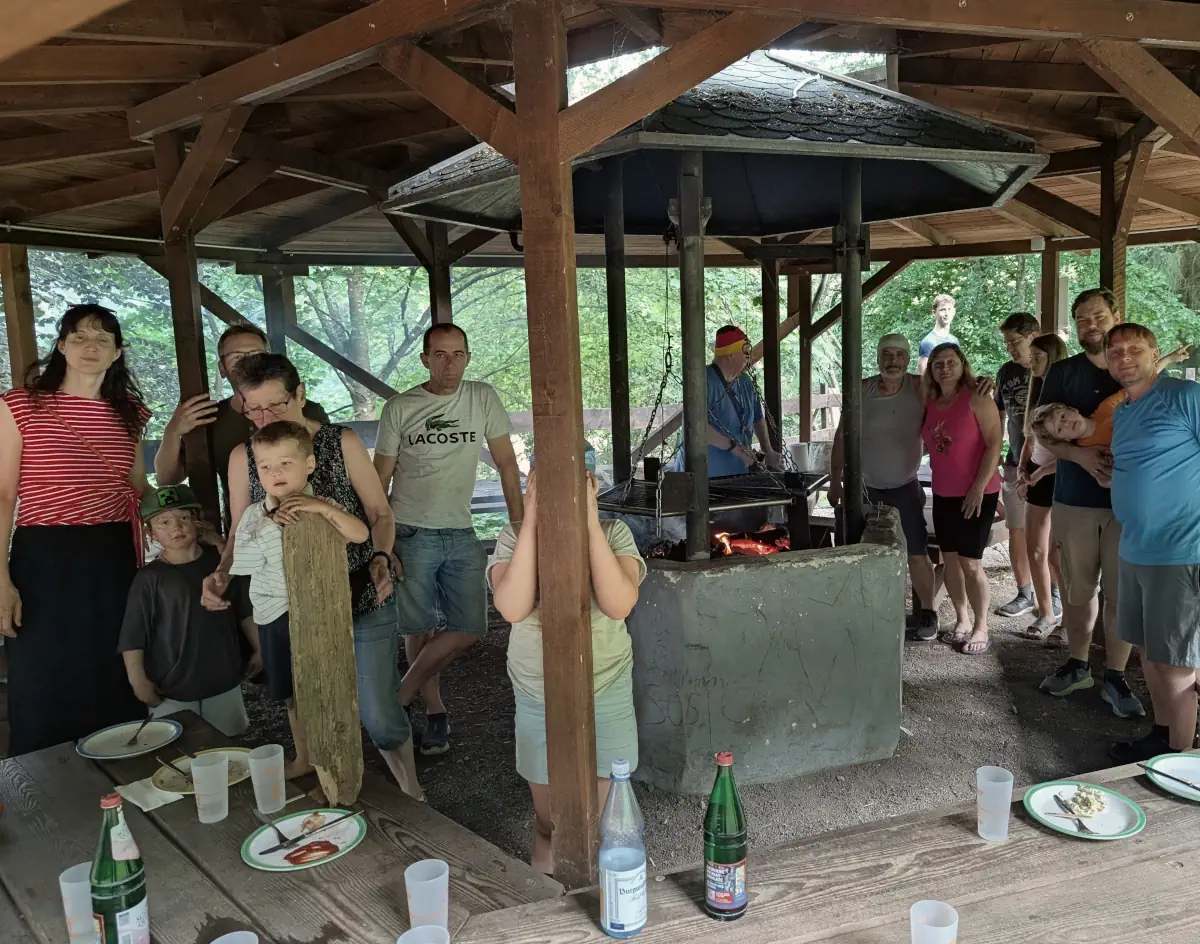 Gemeinsames Grille Gemeinsames Grillen